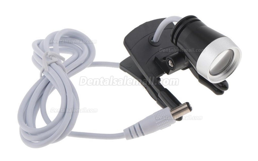 Portable Clip Clamp LED Head Light Lamp for Dental Binocular Loupes Glasses